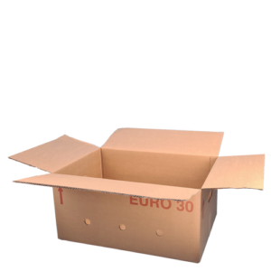 Hele Eurodoos 30 - 60x40x30 CM met gat van zware kwaliteit - Per 330 stuks (pallet)